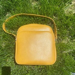 SOLD SOLD SOLD Yellow leather carry on bag 💛